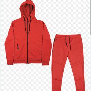 TRUE BORN TRUE BORN TRACK JACKET & PANTS SET RED- TF501-TH504